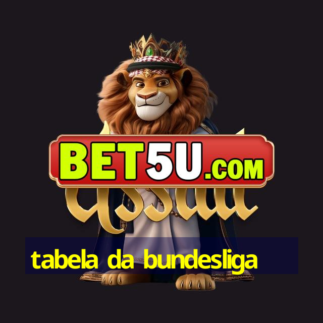 tabela da bundesliga